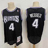 Kings 4 Chris Webber Black 1998-99 Hardwood Classics Jersey,baseball caps,new era cap wholesale,wholesale hats